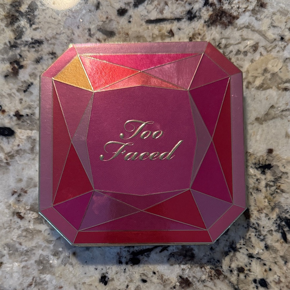 Too Faced Pink and Gold Gem Compact